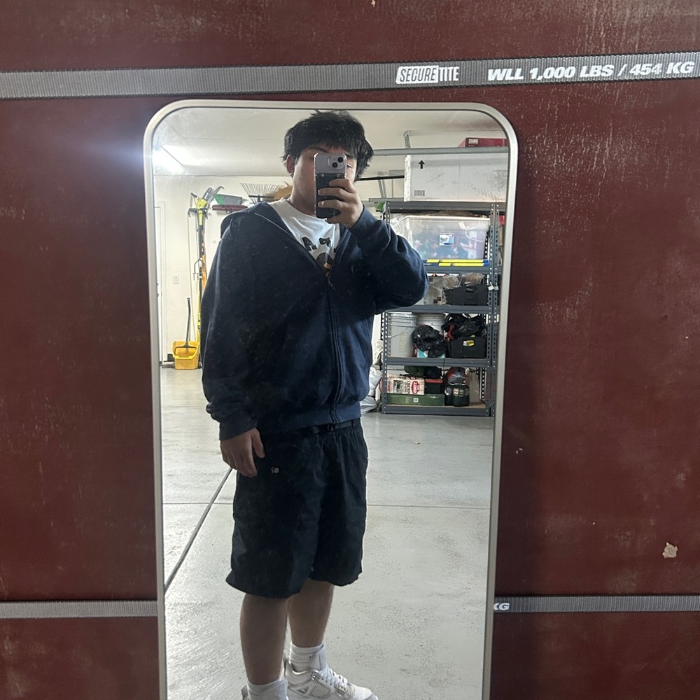 Navy blue Full-Zip Hoodie with Hood